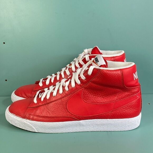Nike Blazer Mid Premium 'Game Red' sneaker shoes mens size  10 - Picture 3 of 8